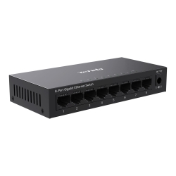 Tenda 8-Port Gigabit Network Switch, Unmanaged Ethernet Switch, Ethernet Hub / Splitter, Internet Switch, Fanless, Desktop and Wall Mounting, Plug and Play, Metal Case (TEG1008M)