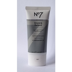 No7 Shield & Defend City Light Tinted Moisturiser - LIGHT - spf15, 50ml (pack of 1)