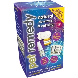 Pet Remedy Party Sesaon Survival Kit - Plug Diffuser, Spray, Calming Wipes