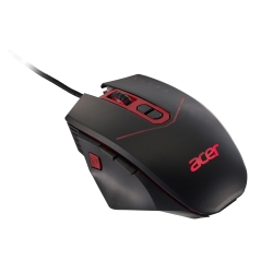 Acer Nitro gaming mouse NMW120 - (4,200 DPI, 1,000Hz poll rate, 7 programmable buttons, 4 x 5 g removable weights, USB, black and red)