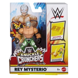 WWE Rey Mysterio (Green) Knuckle Crunchers 6 Toy Wrestling Action Figure